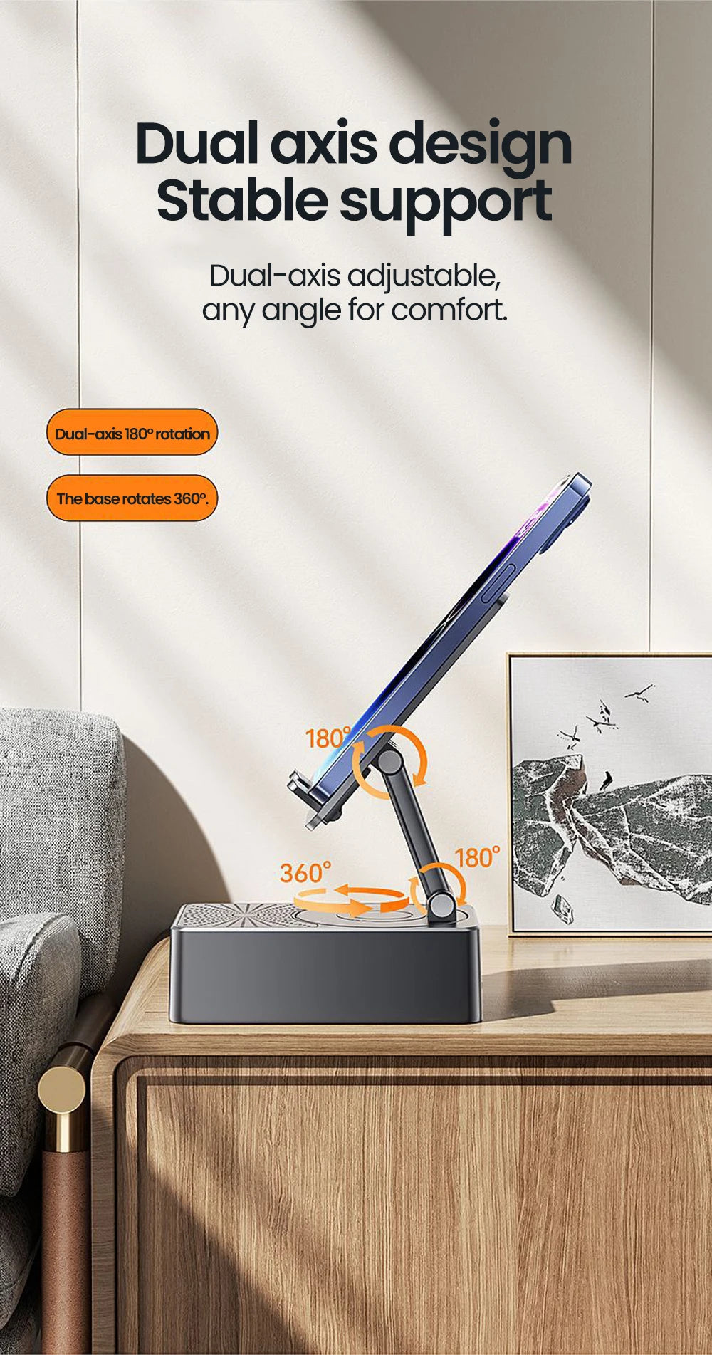 3-in-1 Bluetooth Speaker & Charging Phone Stand