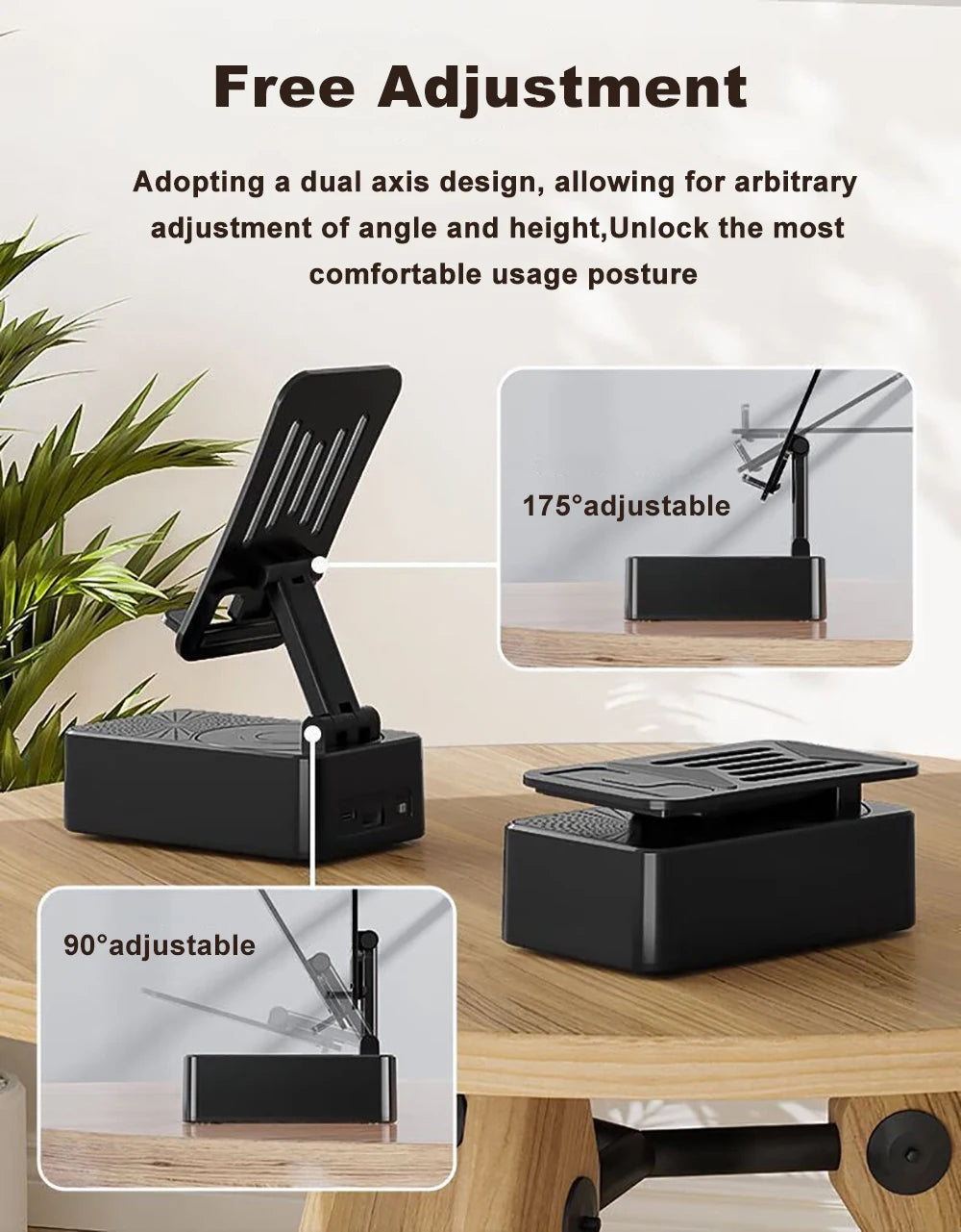 3-in-1 Bluetooth Speaker & Charging Phone Stand