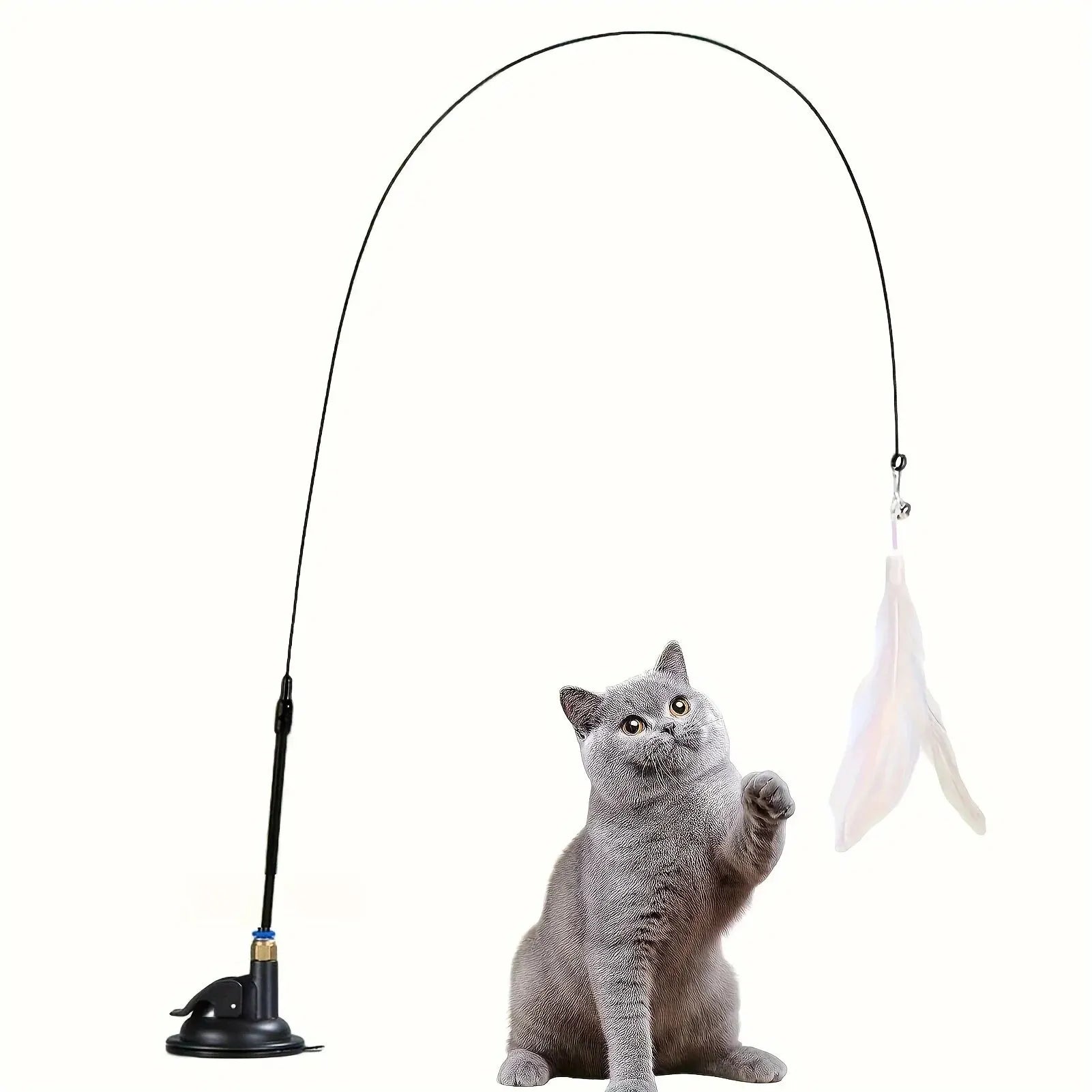 ADD2CART SpringPounce Suction-Cup Cat Teaser