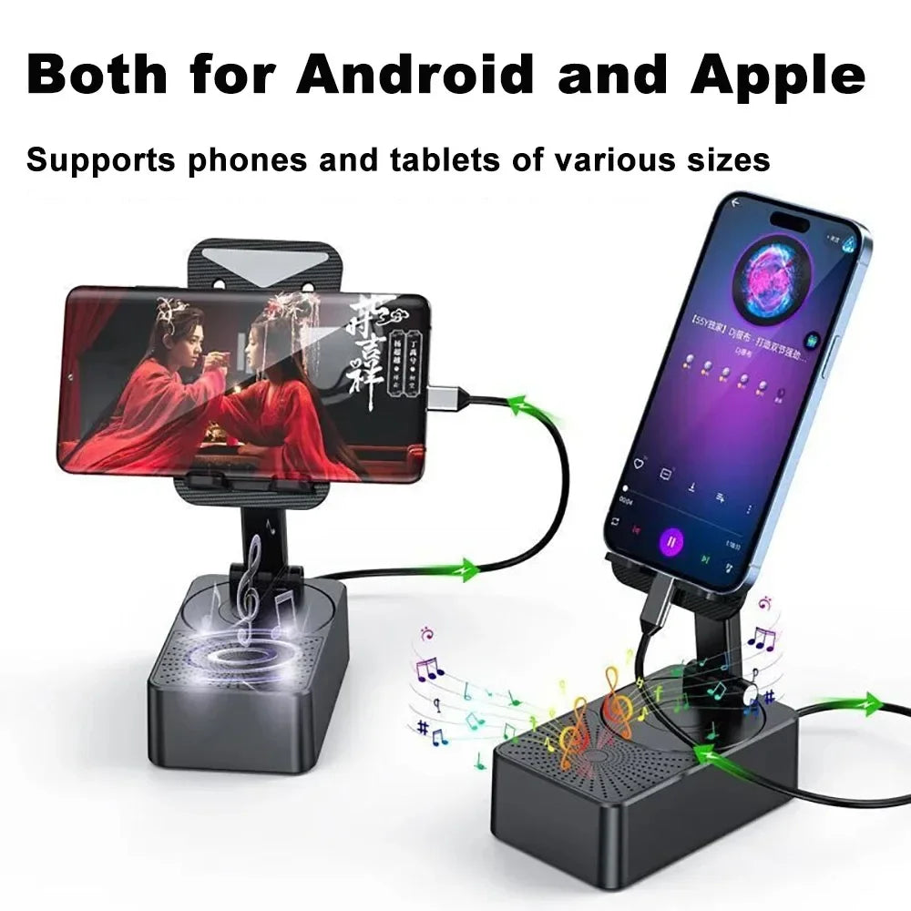 3-in-1 Bluetooth Speaker & Charging Phone Stand