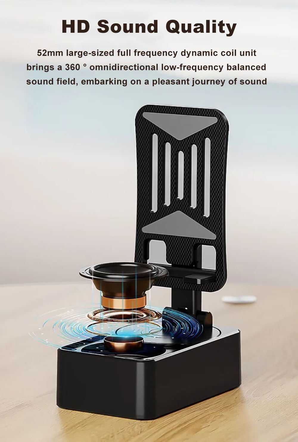 3-in-1 Bluetooth Speaker & Charging Phone Stand